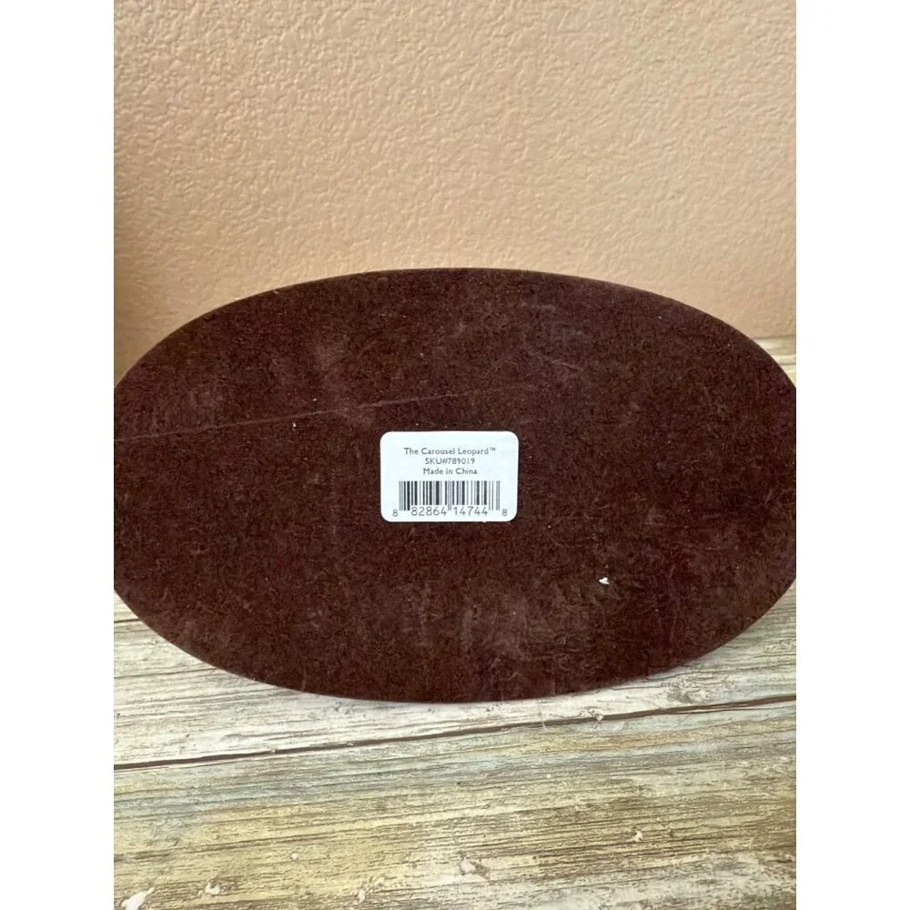 Lenox Carousel Leopard 2004 Porcelain Figurine w/ Wood Base in Box - Picture 5 of 16